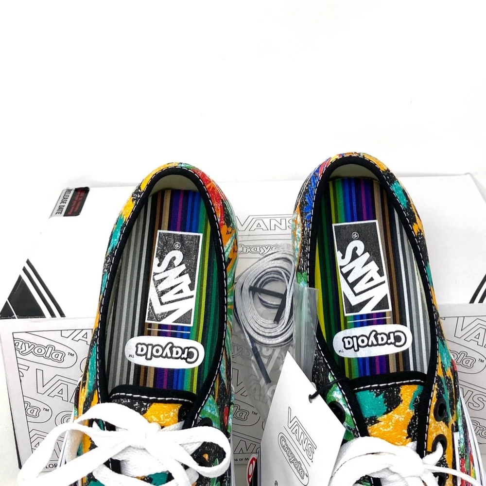 VANS Authentic Crayola Van Doren Men’s Low Top Canvas Sneakers Size VN0A5KRDARF - Picture 7 of 12